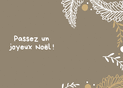 Joyeux No&euml;l et branches d&eacute;coratives
